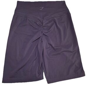 Gymshark Whitney Simmons Shorts Womens Small Gray High Waist Scrunch Workout